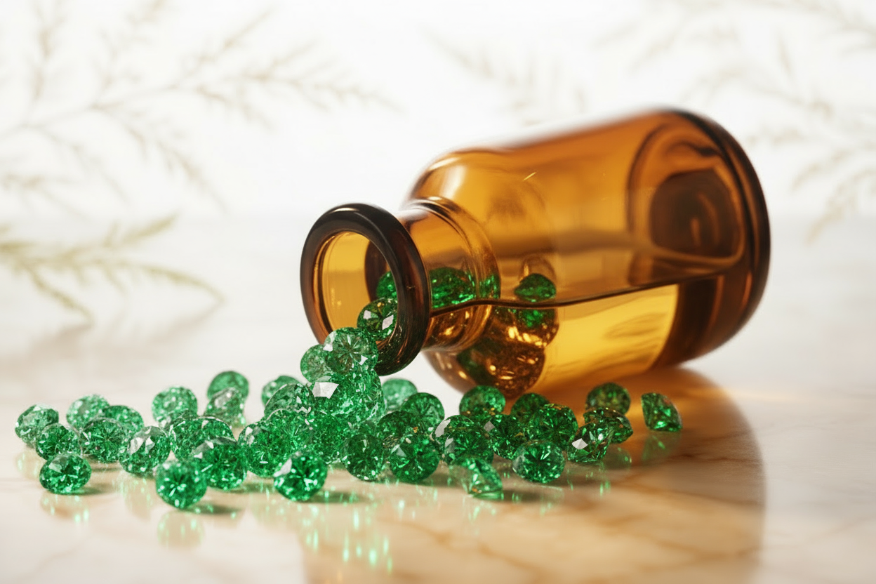 Emerald green diamonds