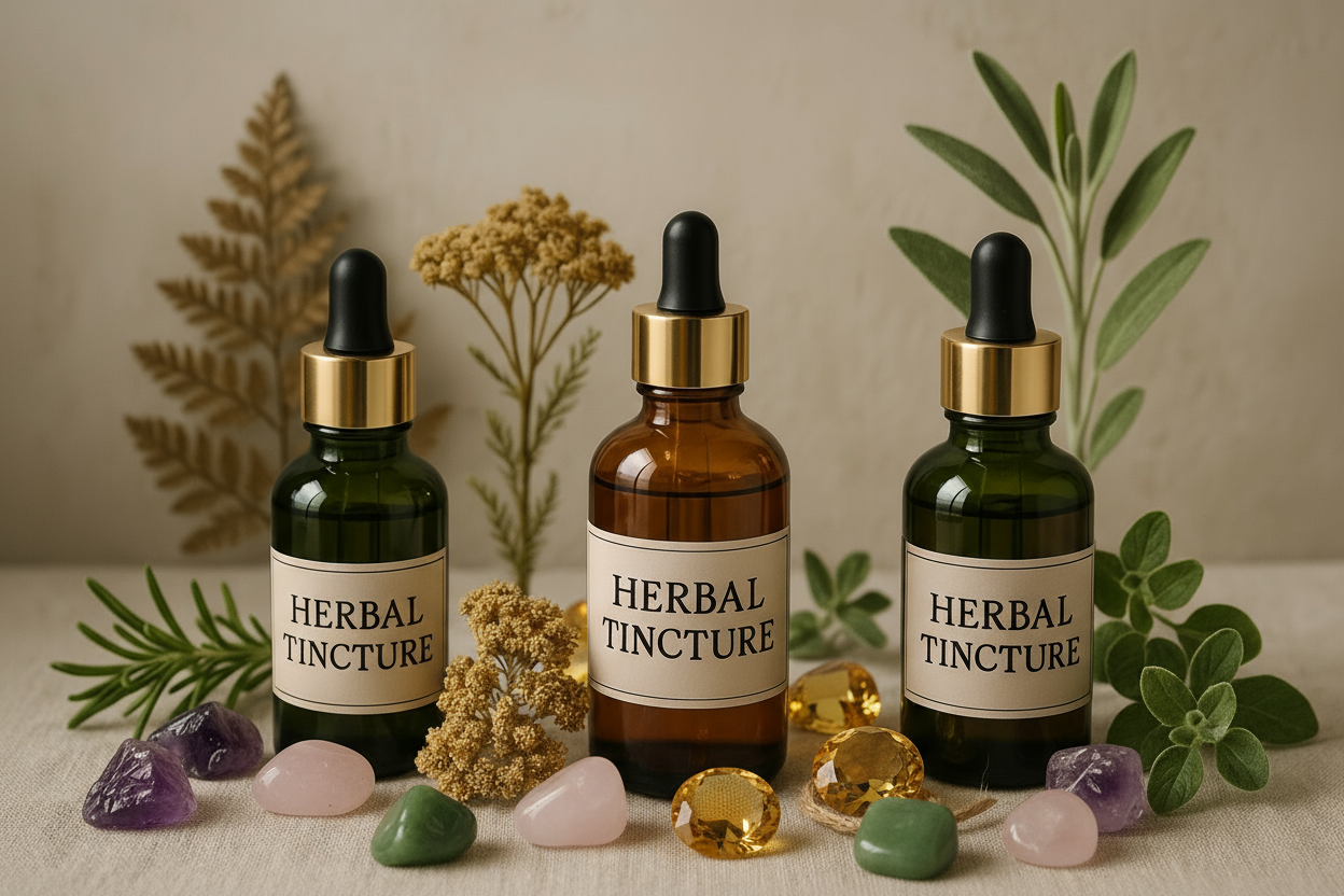 Luxury tinctures with jewels